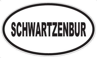 SCHWARTZENBUR - Oval Sticker