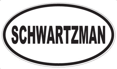 SCHWARTZMAN - Oval Sticker