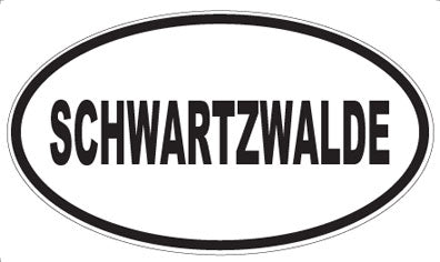 SCHWARTZWALDE - Oval Magnet