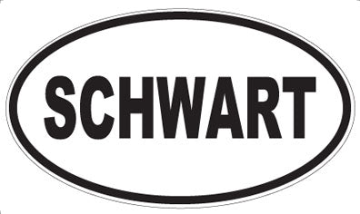 SCHWART - Oval Magnet