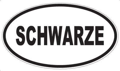 SCHWARZE - Oval Magnet