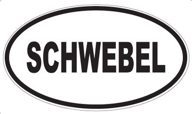 SCHWEBEL - Oval Sticker