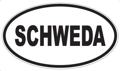 SCHWEDA - Oval Magnet