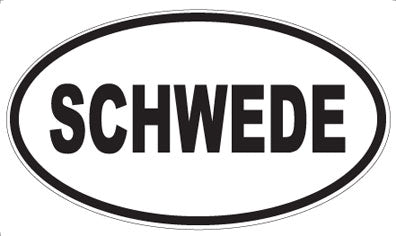SCHWEDE - Oval Sticker