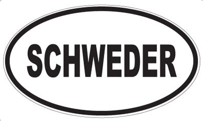 SCHWEDER - Oval Magnet