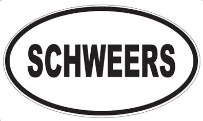 SCHWEERS - Oval Magnet