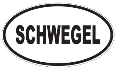 SCHWEGEL - Oval Sticker