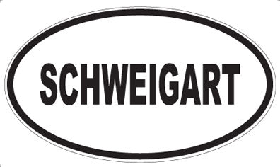SCHWEIGART - Oval Sticker