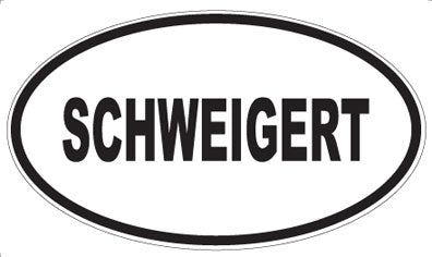 SCHWEIGERT - Oval Sticker