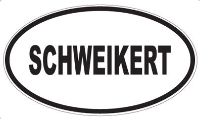 SCHWEIKERT - Oval Magnet