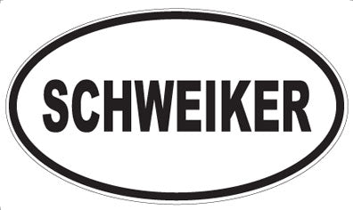 SCHWEIKER - Oval Magnet