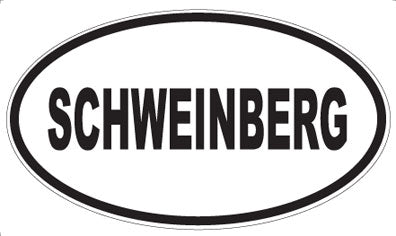 SCHWEINBERG - Oval Magnet
