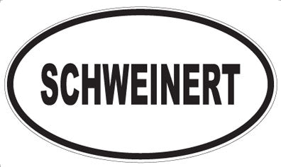 SCHWEINERT - Oval Sticker