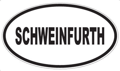 SCHWEINFURTH - Oval Sticker