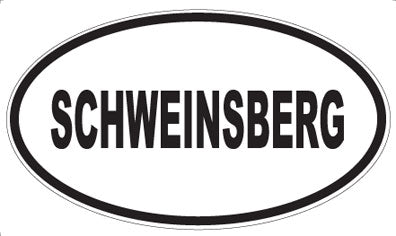 SCHWEINSBERG - Oval Sticker