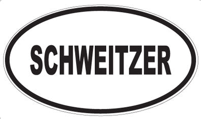 SCHWEITZER - Oval Sticker