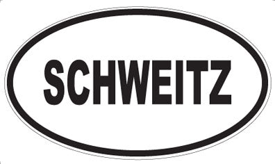SCHWEITZ - Oval Magnet