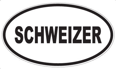 SCHWEIZER - Oval Sticker