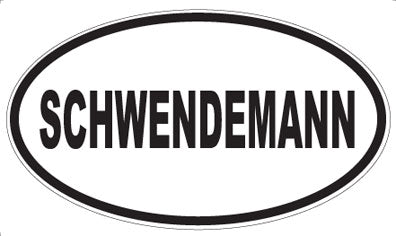 SCHWENDEMANN - Oval Sticker