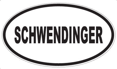 SCHWENDINGER - Oval Magnet
