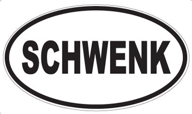 SCHWENK - Oval Sticker