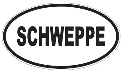 SCHWEPPE - Oval Magnet
