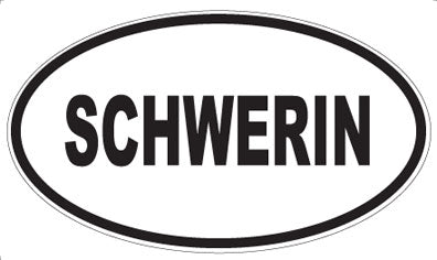 SCHWERIN - Oval Sticker