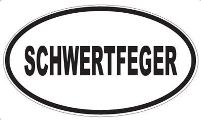 SCHWERTFEGER - Oval Magnet