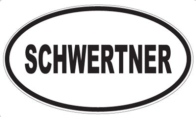 SCHWERTNER - Oval Sticker