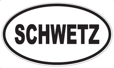 SCHWETZ - Oval Sticker
