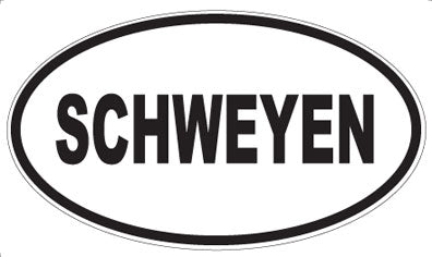 SCHWEYEN - Oval Sticker