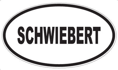 SCHWIEBERT - Oval Magnet