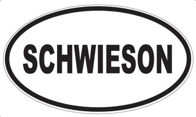 SCHWIESON - Oval Sticker
