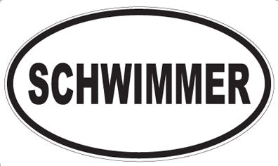 SCHWIMMER - Oval Magnet
