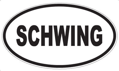 SCHWING - Oval Magnet