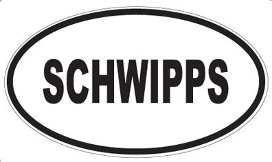 SCHWIPPS - Oval Magnet