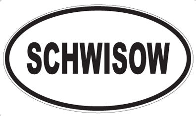 SCHWISOW - Oval Sticker