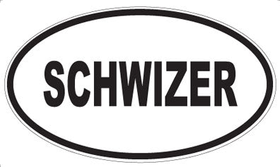 SCHWIZER - Oval Magnet