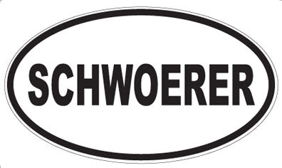 SCHWOERER - Oval Sticker