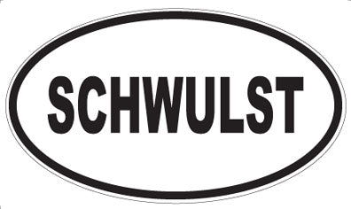 SCHWULST - Oval Magnet