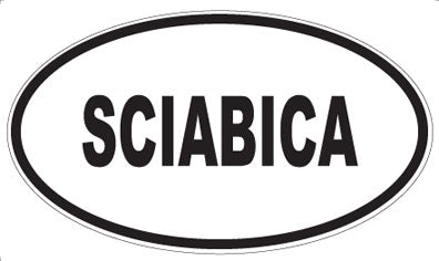 SCIABICA - Oval Sticker