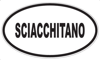 SCIACCHITANO - Oval Sticker