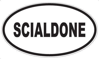 SCIALDONE - Oval Magnet