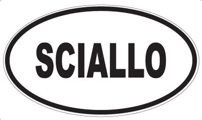 SCIALLO - Oval Sticker