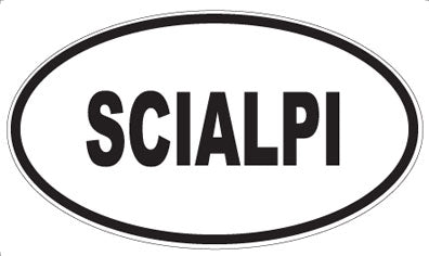 SCIALPI - Oval Sticker