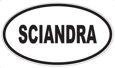 SCIANDRA - Oval Magnet