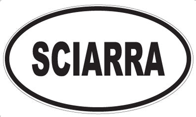 SCIARRA - Oval Magnet