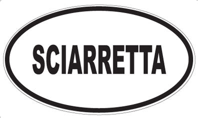 SCIARRETTA - Oval Magnet