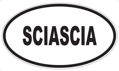SCIASCIA - Oval Magnet