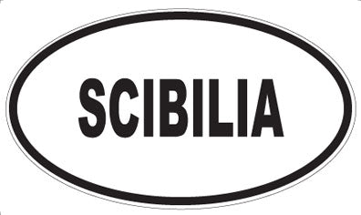 SCIBILIA - Oval Sticker